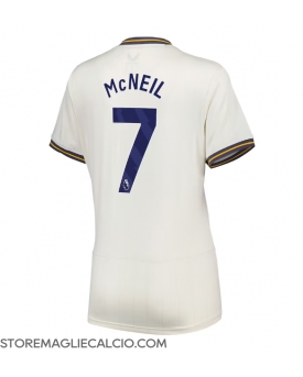 Everton Dwight McNeil #7 Maglia Gara Terza Repliche 2024-25 Donna